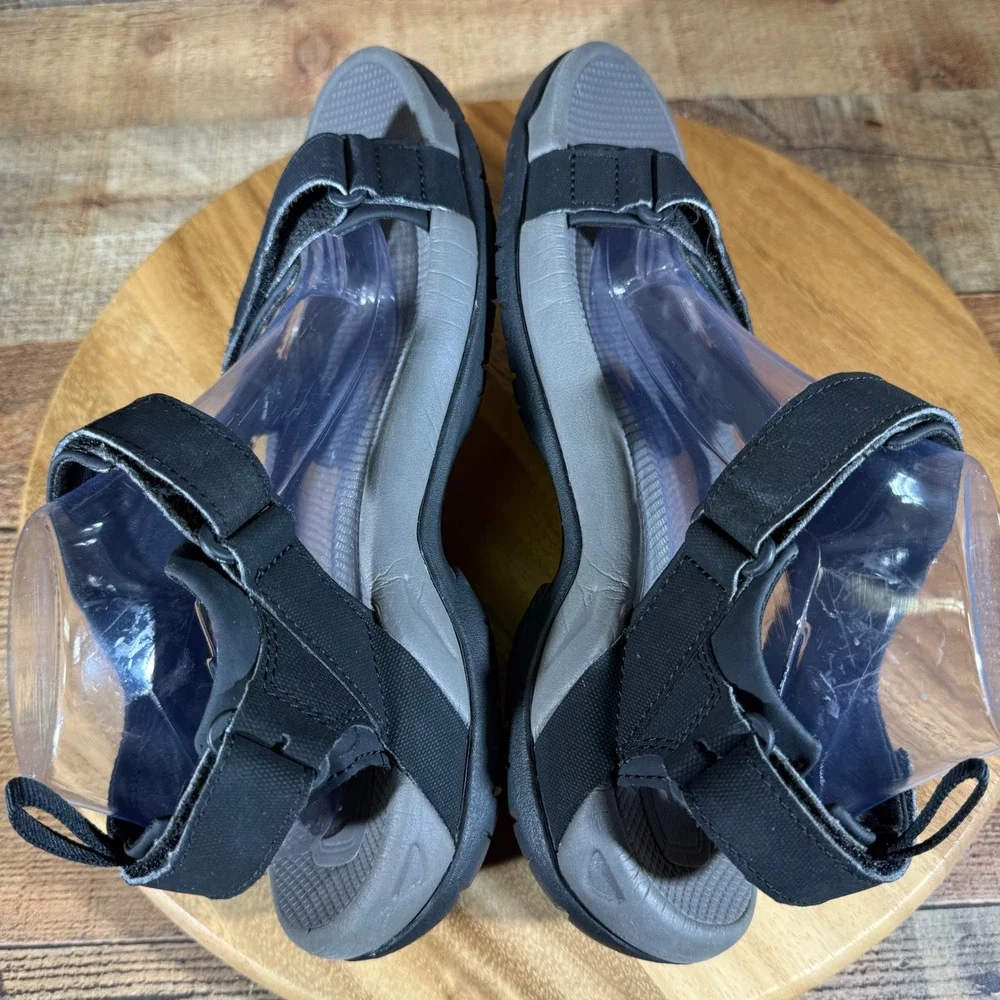 Teva Meacham Sandals Mens 10 Black Sport Universal Hiking Water 1110392 Beach